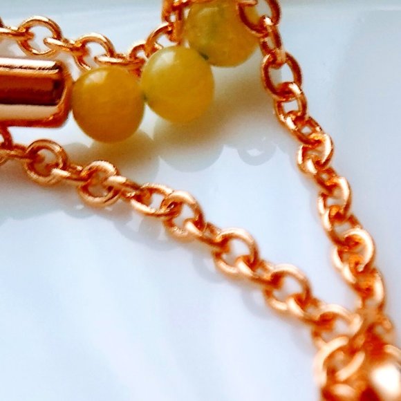 J.CREW Sea Breeze Layered Necklace Lemon - Picture 9 of 9